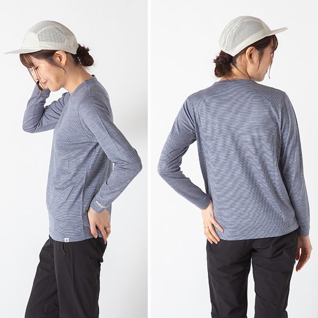 【Women's L チャコール系】 Ridge Mountain Gear ( リッジマウンテンギア ) メリノ ベーシック Tシャツ ロングスリーブ Merino Basic Tee Long Sleeve メリノ RIDGE MOUNTAIN GEAR リッジマウンテンギア メリノベーシックロング