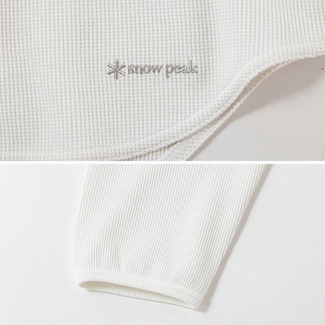 snow peak（スノーピーク） ドライワッフルL/S Tシャツ CS-26SU001