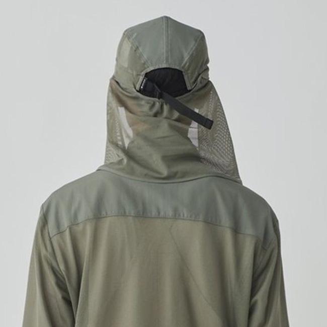 snow peak スノーピーク インセクトシールドメッシュプルオーバー JK-25SU011 Insect Shield Mesh Pullove アウター 虫除け 日除け ポケッタブル 2025 春夏_5