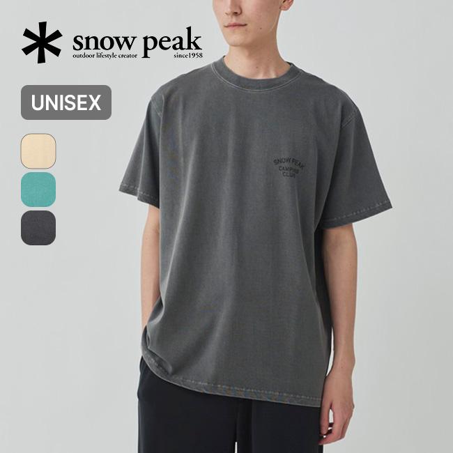 snow peak（スノーピーク） リサイクルコットンダイドTシャツSPC ユニ