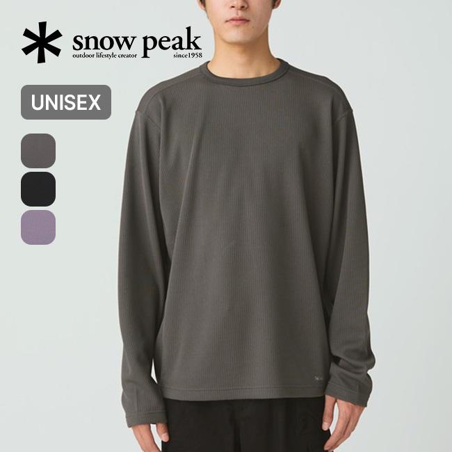  peak スノーピーク ドライサーマルL/S Tシャツ SW-25AU011 snow peak（スノーピーク） ドライサーマルL/S Tシャツ SW-25AU011 Dry