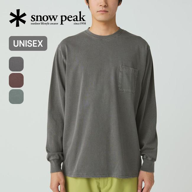 snow peak（スノーピーク） ガーメントダイドL/S Tシャツ TS-25AU012