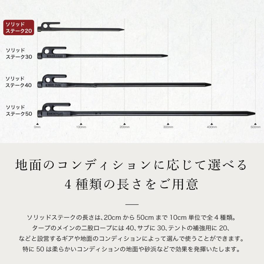 snow peak（スノーピーク） ソリッドステーク 20 2026春夏
