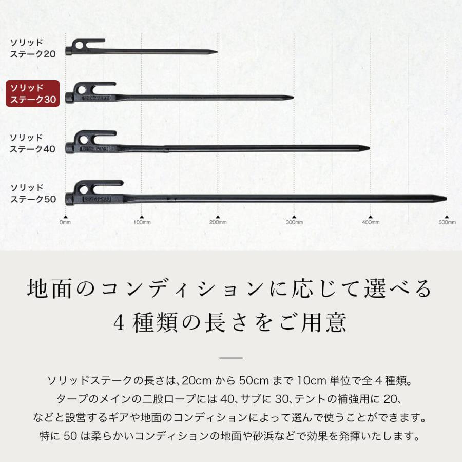 snow peak（スノーピーク） ソリッドステーク30 : OutdoorStyle