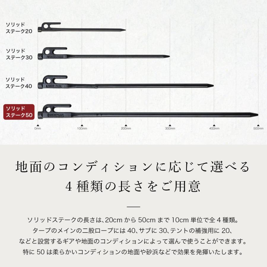 snow peak（スノーピーク） ソリッドステーク50 : OutdoorStyle