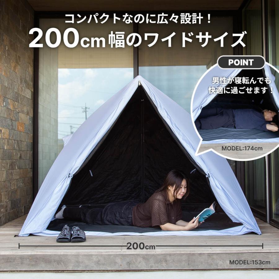 【予約販売】SUNDAY MOUNTAIN サンデーマウンテン サンカクテント SANKAKU TENT ポップアップテント ワンタッチ サンシェード ブラックコーティング 2026 春夏 |  | 05