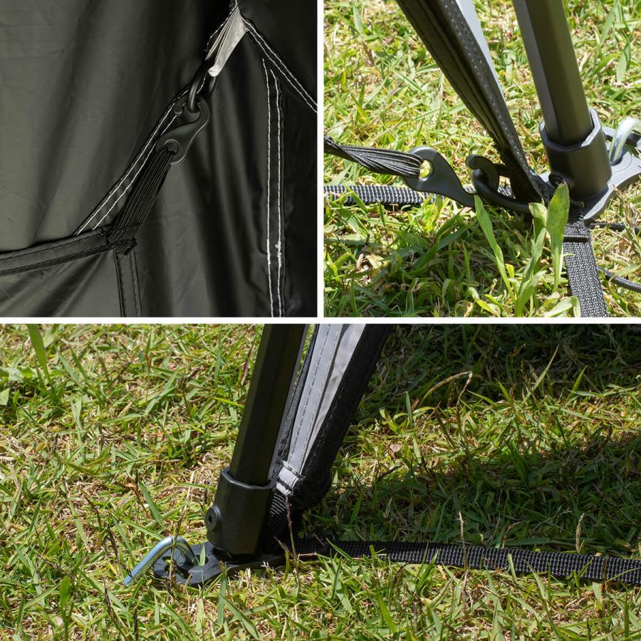 SUNDAY MOUNTAIN サンデーマウンテン ワンタッチタープ ONE-TOUCH TARP タープテント プール テント サイドシート ブラックコーティング 2026 春夏 |  | 11