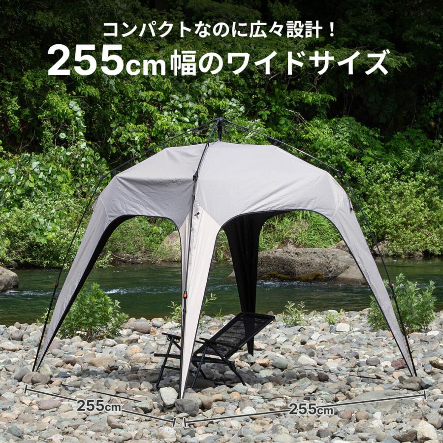 SUNDAY MOUNTAIN サンデーマウンテン ワンタッチタープ ONE-TOUCH TARP タープテント プール テント サイドシート ブラックコーティング 2026 春夏 |  | 05