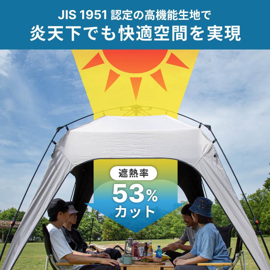 SUNDAY MOUNTAIN サンデーマウンテン ワンタッチタープ ONE-TOUCH TARP タープテント プール テント サイドシート ブラックコーティング 2026 春夏 |  | 07