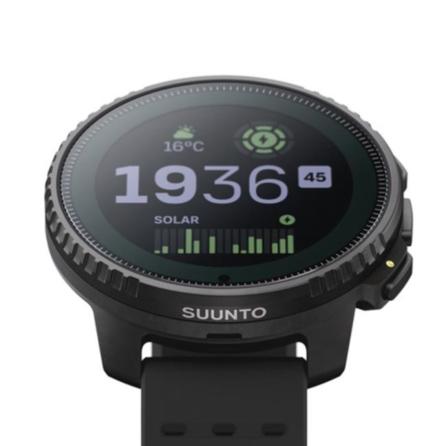 Suunto スント バーティカル STEEL SOLAR ブラック 超美品 SUUNTO（スント） バーティカル VERTICAL ステンレス＆ソーラー 太陽光