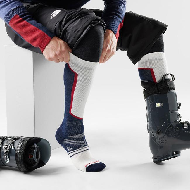 (取寄) スマートウール メンズ スキー フル クッション オーバーザカーフ ソックス Smartwool men Ski Full Cushion Over-the-Calf Socks Deep Navy Smartwool スマートウール スキー フルクッション SW71764 スキーフル