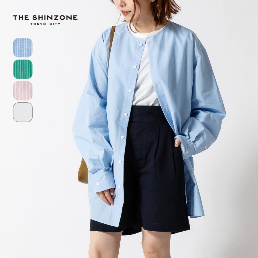 THE SHINZONE ザ シンゾーン ノーカラーシャツ : OutdoorStyle