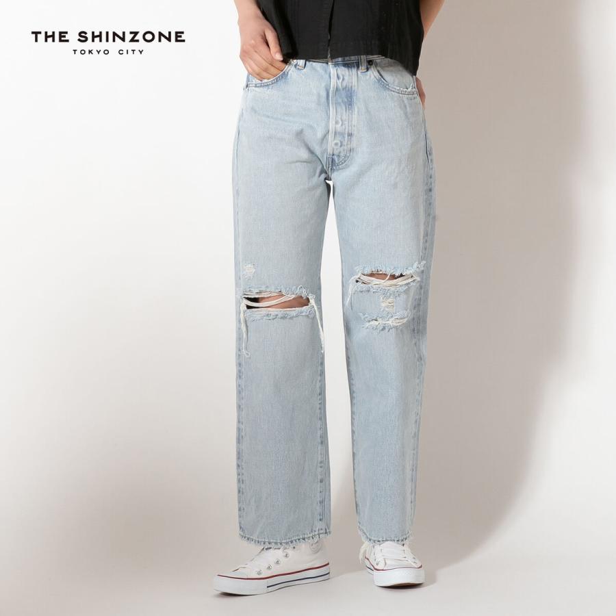 THE SHINZONE ザ シンゾーン ニューヨーカーデニムパンツ(ダメージド