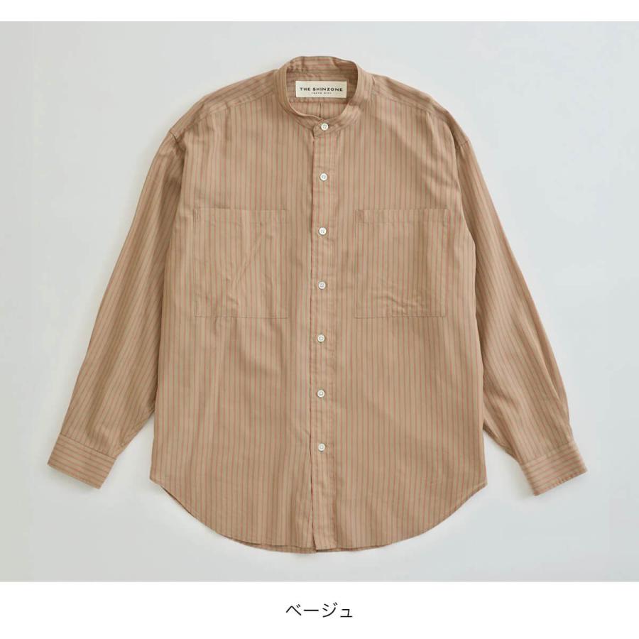 THE SHINZONE ザシンゾーン カジュアルシャツ M ベージュ 【古着】【中古】【送料無料】 THE SHINZONE ザ シンゾーン ポインテッドカラーシャツ ウィメンズ