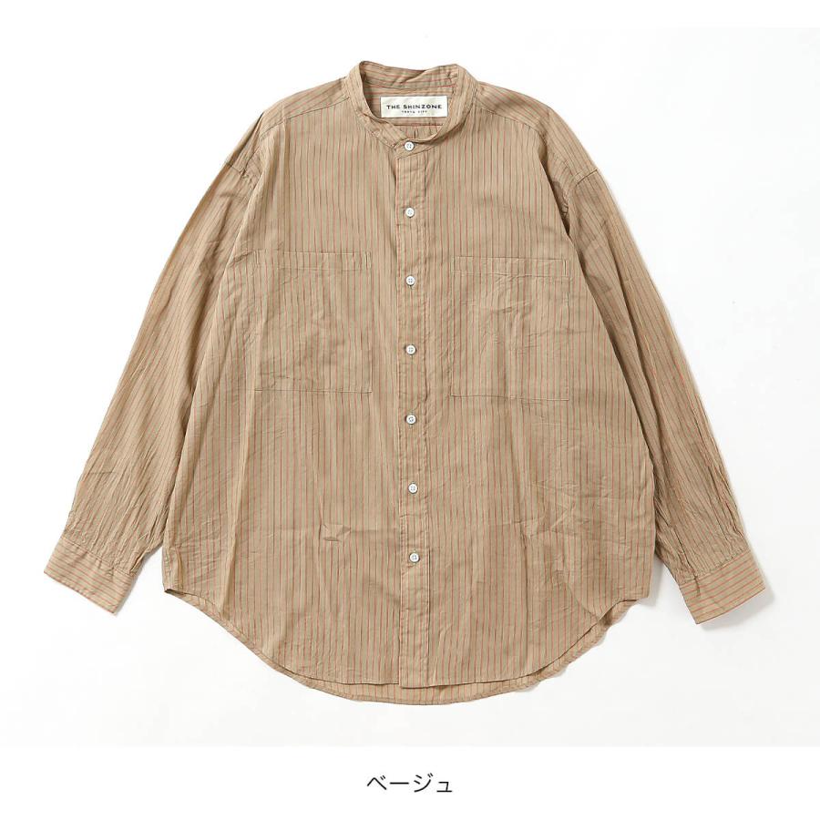 THE SHINZONE ザ シンゾーン スタンドカラーダディシャツ 26MMSBL02