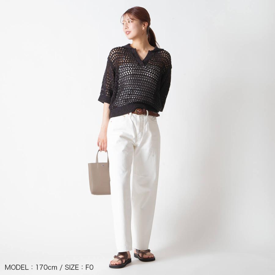 シンゾーン  メッシュニットポロ THE SHINZONE ザ シンゾーン オープンワークポロニット ウィメンズ
