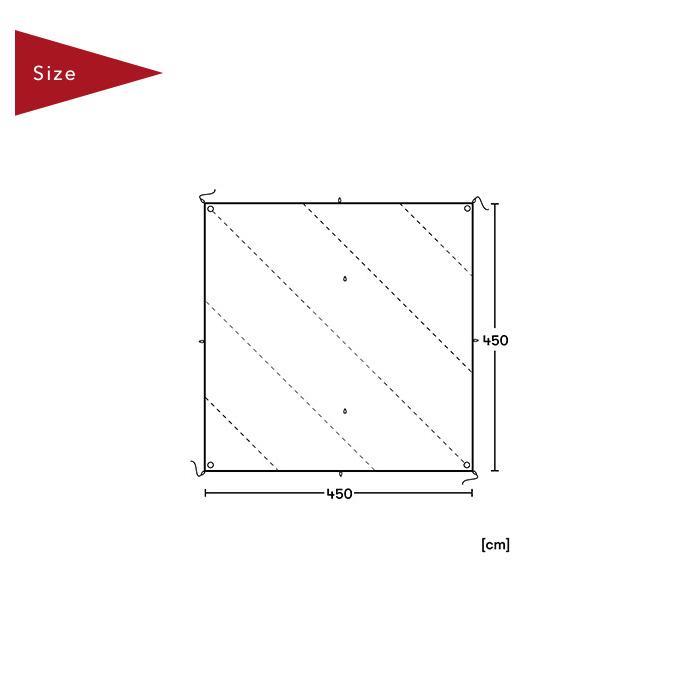 Spatz スパッツ スクエアウィング450BTCタープ 282993 タープ ウイング