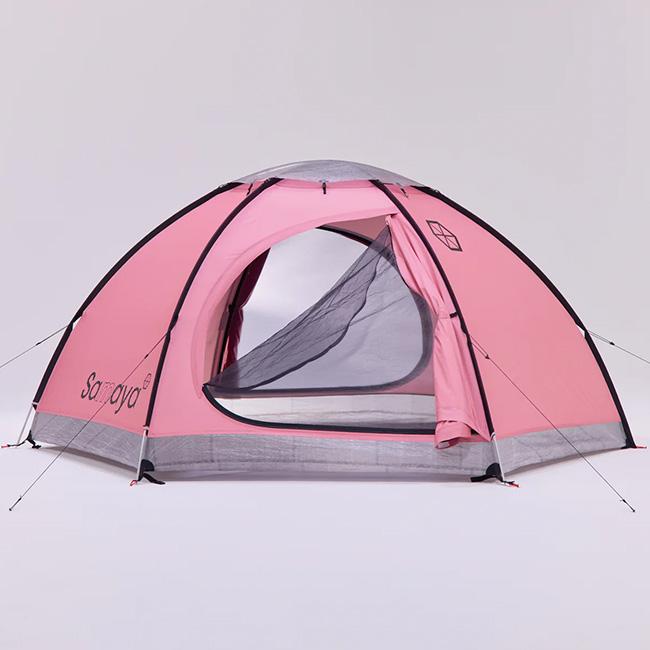 Samaya ピンク テント 2〜3人用 サマヤ2.0 with デタッチャブルメッシュ」ピンク 人気テント入荷