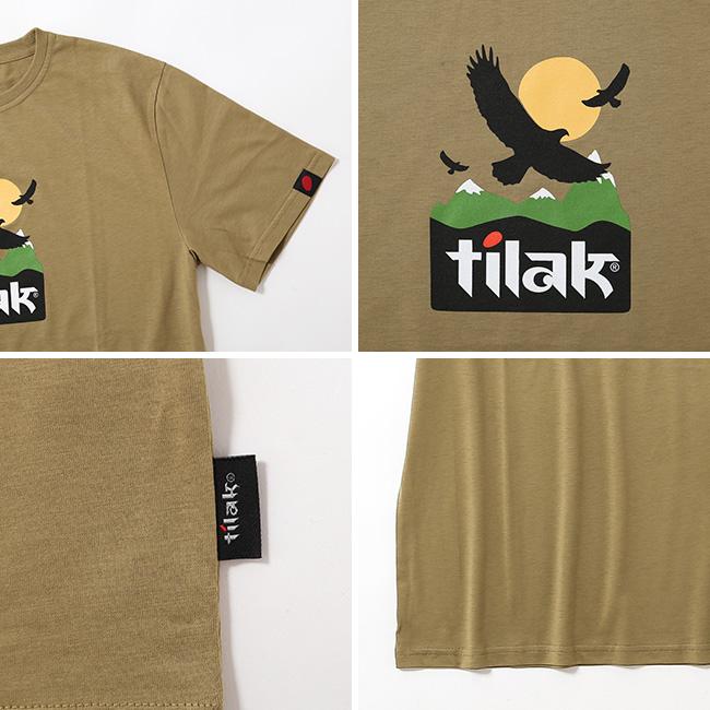Tilak 半袖 Tシャツ ベージュ XLサイズ tilak（ティラック） プリントTee 26ss-43159 メンズ トップス Tシャツ