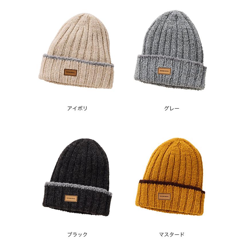 【新品未使用】TETON BROS.ニット帽アイボリー／リブティービー ティートンブロス ニット帽 ビーニー 帽子 メンズ レディース Teton