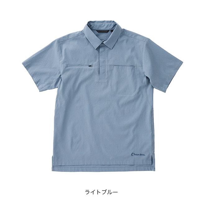 Teton Bros. トップス(メンズ) CHILL POLO(チル ポロ)  M  LIGHT BLUE Teton Bros.（ティートンブロス） チルポロ メンズ ポロシャツ 半袖