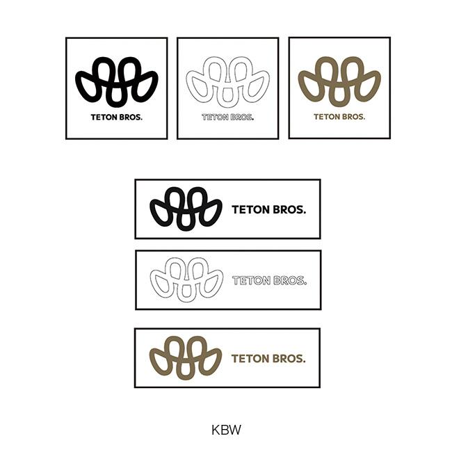 ティートンブロス SHOWA LOGO TBEA2個セット【別売対応可】 Teton Bros.（ティートンブロス） Teton Bros TBステッカーズS KBW 6