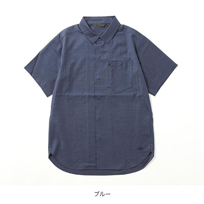 Teton Bros. 半袖シャツ ネイビー JP M Teton Bros.（ティートンブロス） Teton Bros サバーブシャツ ユニ