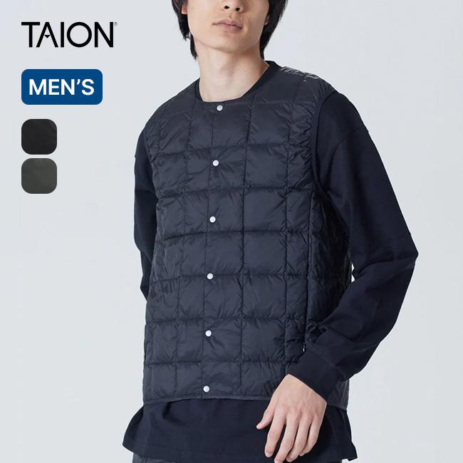 TAION（タイオン） ベーシッククルーネックボタンダウンベスト メンズ