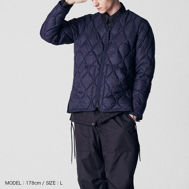 TAION（タイオン） ミリタリーVネックWジップダウンジャケット ユニ