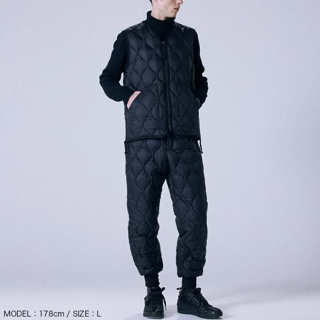 ・TAION｜Military Down Pants Straight Ripstop/ タイオン/ミリタリー ダウン パンツ ストレート リップストップ/ブルーデニム # TAION（タイオン） ミリタリーダウンパンツ ユニセックス TAION