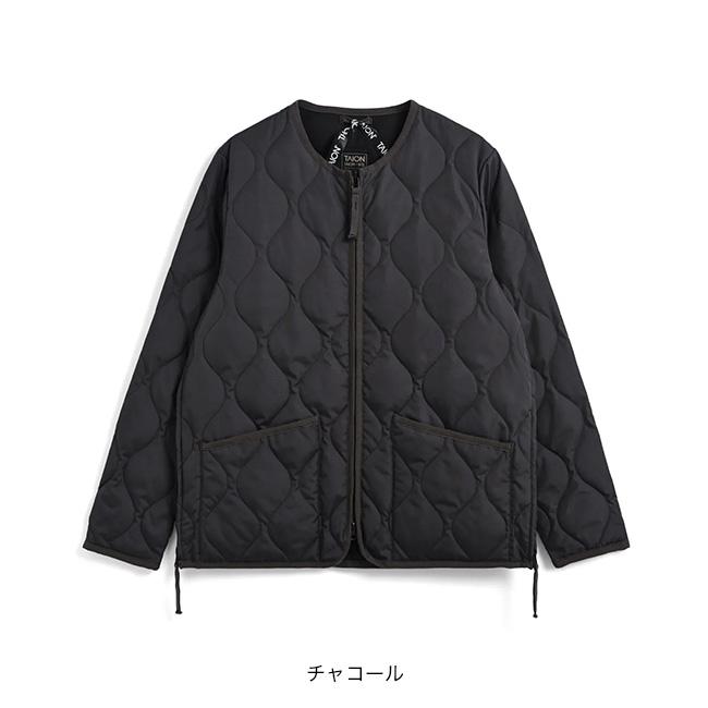 TAION（タイオン） ミリタリーWジップクルーネックダウンジャケット