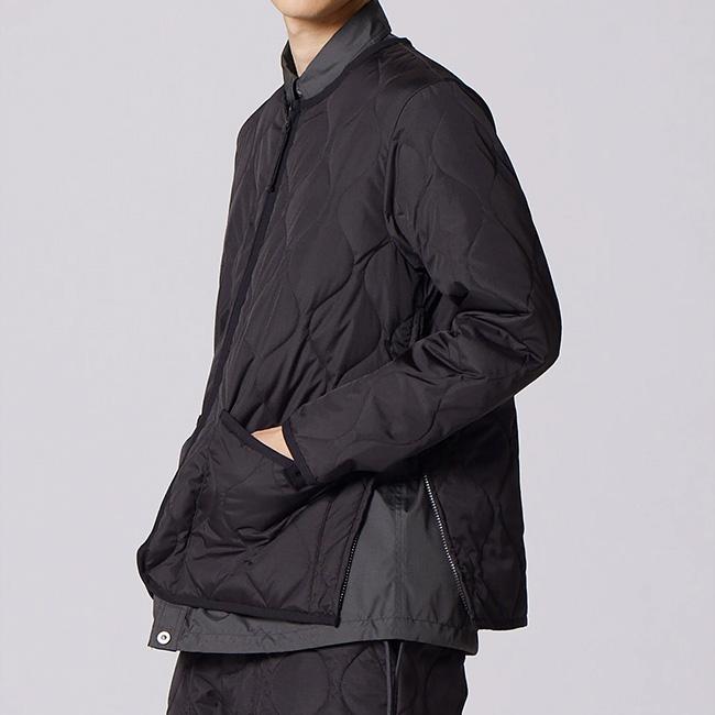 TAION（タイオン） ミリタリーWジップクルーネックダウンジャケット