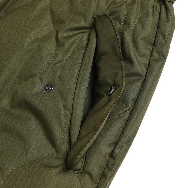 TAION タイオン ボタンスリットパラシュートダウンパンツ ユニセックス