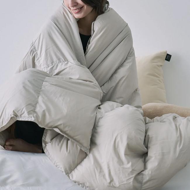 TAION タイオン ルームダウン 超軽量 800FP 羽毛布団 クッションカバー