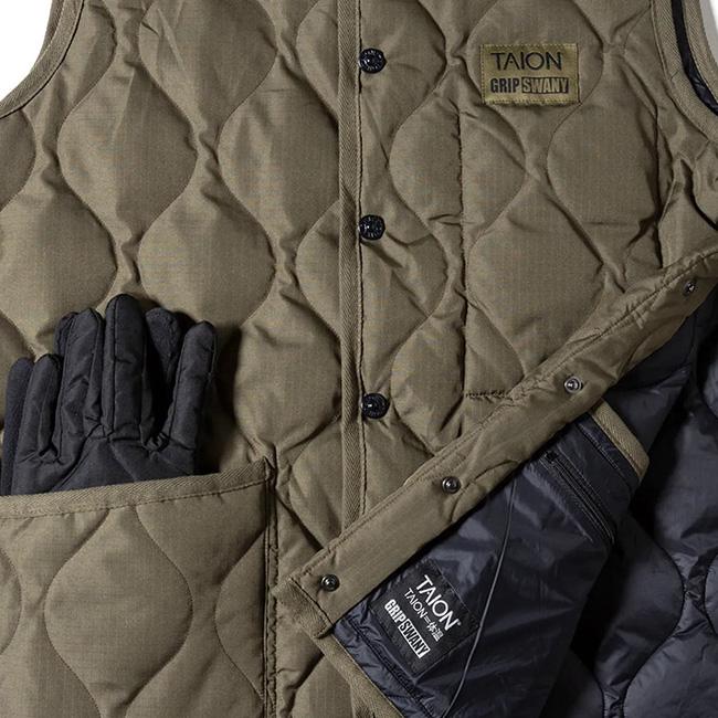 グリップスワニー GRIP SWANY / TAION X GRIP SWANY DOWN VEST / TAION-GRIPSWANY-VT01 / 保温性 / ダウンベスト / リバーシブル / 800フィルパワー / 2025秋冬 GRIP SWANY（グリップスワニー） GRIP SWANY×TAION グリップスワニー