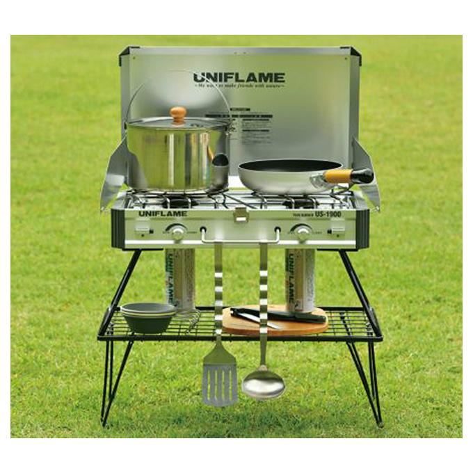 UNIFLAME ユニフレーム フィールドラック ブラック(2枚)トートセット UNIFLAME（ユニフレーム） フィールドラック ブラック(2枚)トート