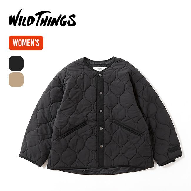 WILD THINGS ワイルドシングス キルティングノーカラージャケット 