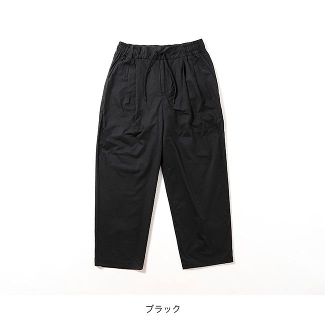 ‪☆美品 ホワイトマウンテニアリング ワイドパンツ ブラック レザー WHITE MOUNTAINEERING（ホワイトマウンテニアリング） 2タックワイド