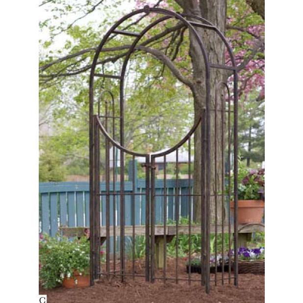◎PANYA　Arched　Top　Garden Arbor with Gate 7637