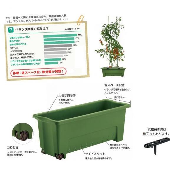 ◎リッチェル コロ付きベランダ菜園プランター 50型 グリーン(GR) :4973655827512:Sunday's Garden - 通販 - Yahoo!ショッピング ◎リッチェル コロ付きベランダ菜園プランター 50型 グリーン(GR) :4973655827512:Sunday's Garden - 通販 - Yahoo!ショッピング