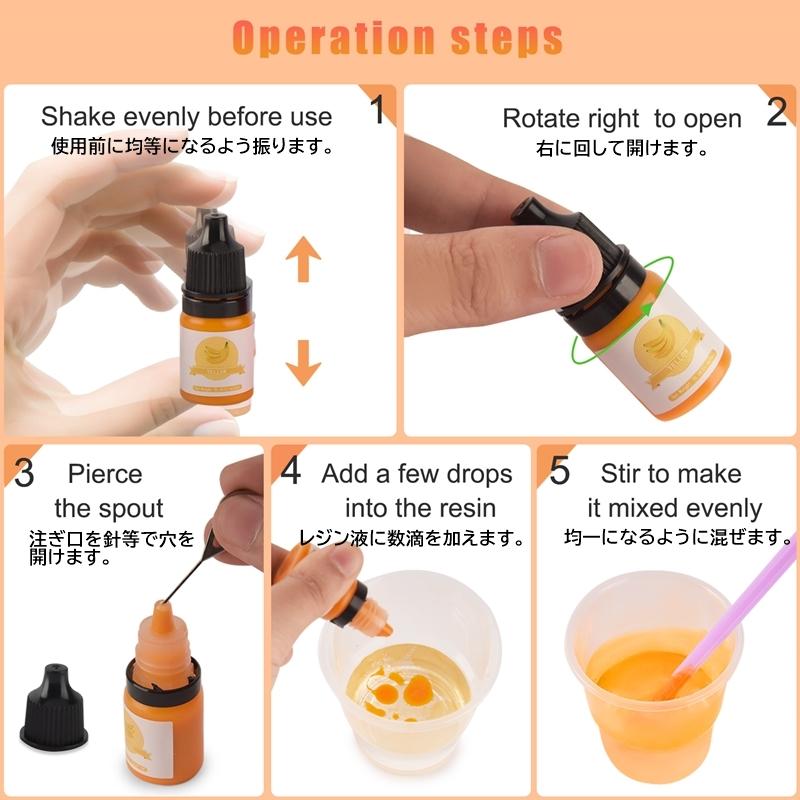 レジンの着色剤 Amazon.co.jp: レジン 着色剤 24色 レジン着色剤24色セット 5ml