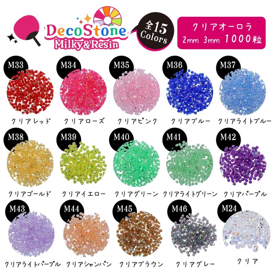 ミルキーストーン クリアオーロラ ラインストーン 高分子ストーン 大