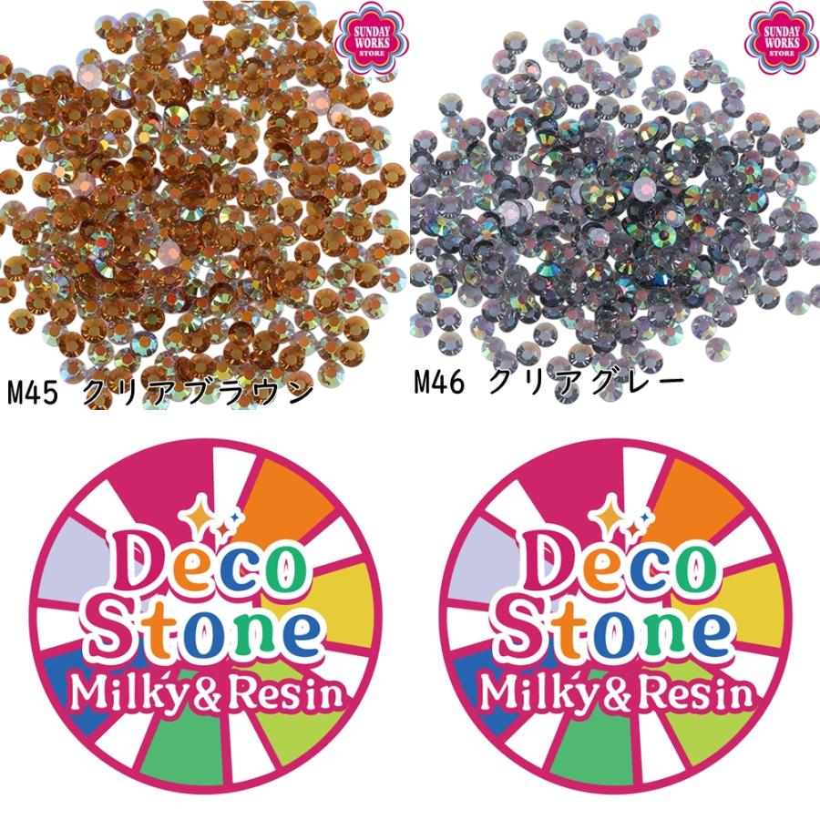 ミルキーストーン クリアオーロラ ラインストーン 高分子ストーン 大