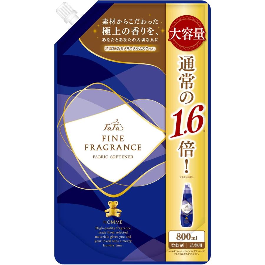 ファーファ ファインフレグランス 柔軟剤 オム 800ml 詰替用
