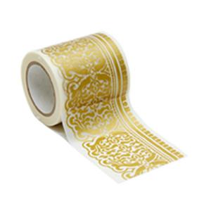 ニトムズ decolfa マスキングテープ 50mm ダマスク ライトゴールド
