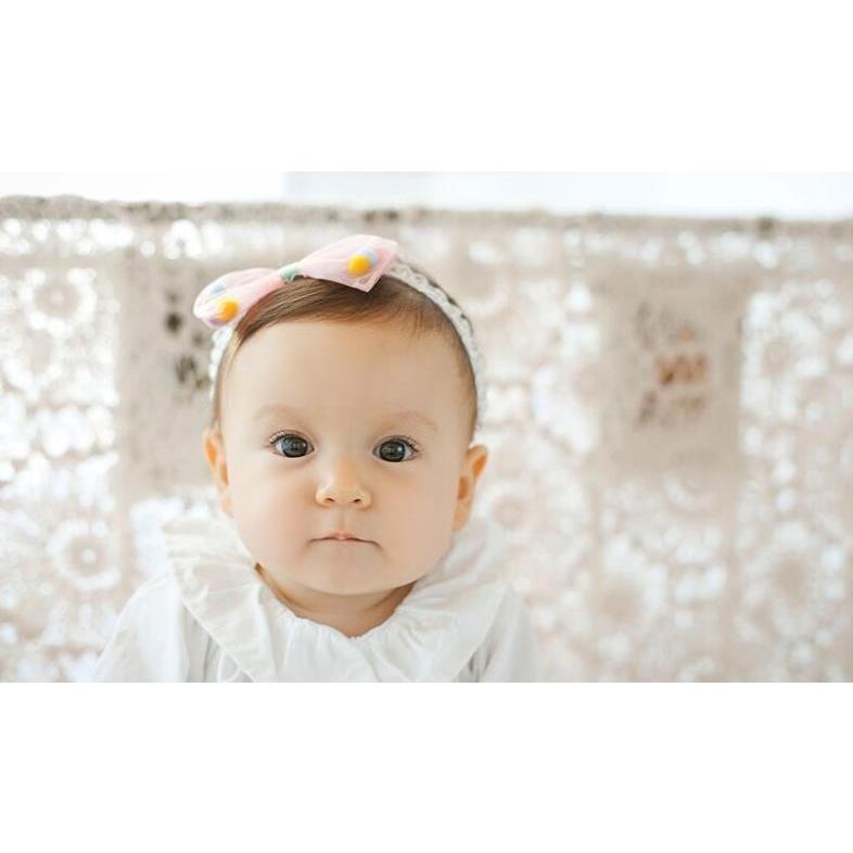 送料無料 ベビー ヘアバンド ぽんぽんリボン ヘアカチューム キッズ 赤ちゃん 新生児 記念日 撮影 お宮参り 結婚式 女の子 楽丸雑貨店 通販 Yahoo ショッピング