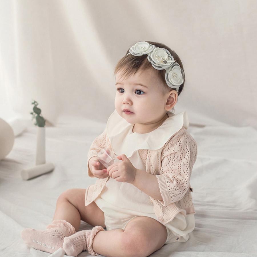 ベビー ヘアバンド ヘアカチューム リボン お花 キッズ 赤ちゃん 新生児 記念日 撮影 結婚式 女の子 楽丸雑貨店 通販 Yahoo ショッピング