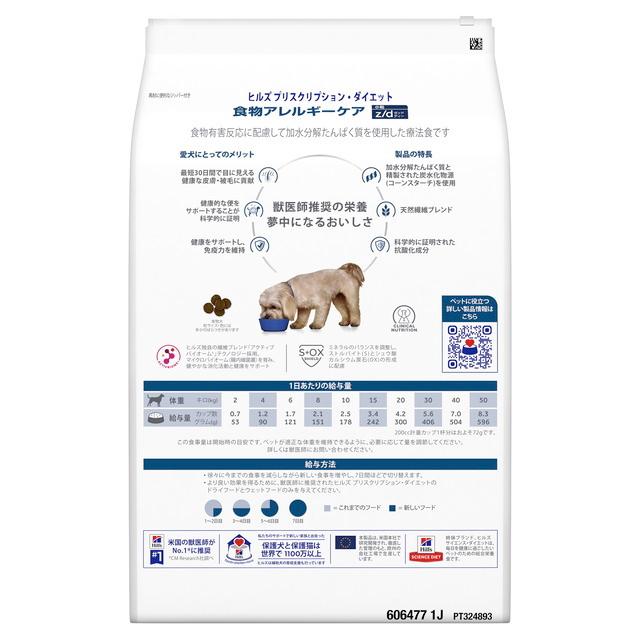 【専用】ヒルズ z/d 小粒 3kg ドッグフード ドライフード 犬用 楽天市場】z/d 小粒 オリジナル 食物アレルギー＆皮膚ケア 犬用