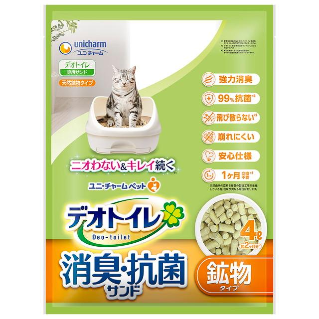 ユニ・チャーム デオトイレ飛び散らない消臭・抗菌サンド 4000mlの商品画像（Yahoo!ショッピング）