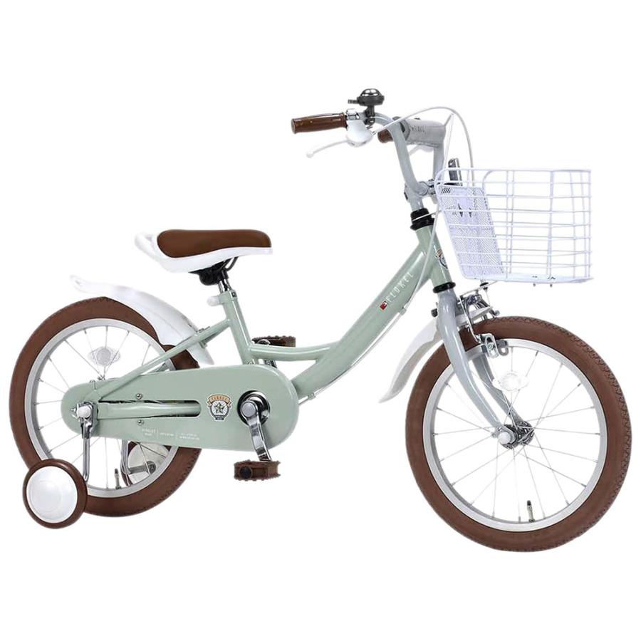 幼児用自転車 16インチ かご・補助輪付き MD-16 【直送品】 返品 